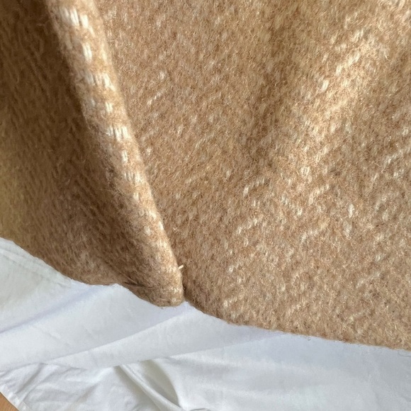 MACKINTOSH NEW ENGLAND WOOL CAMEL TRENCH COAT LONG OVERSIZED WINTER COAT SIZE 24 - Picture 11 of 14